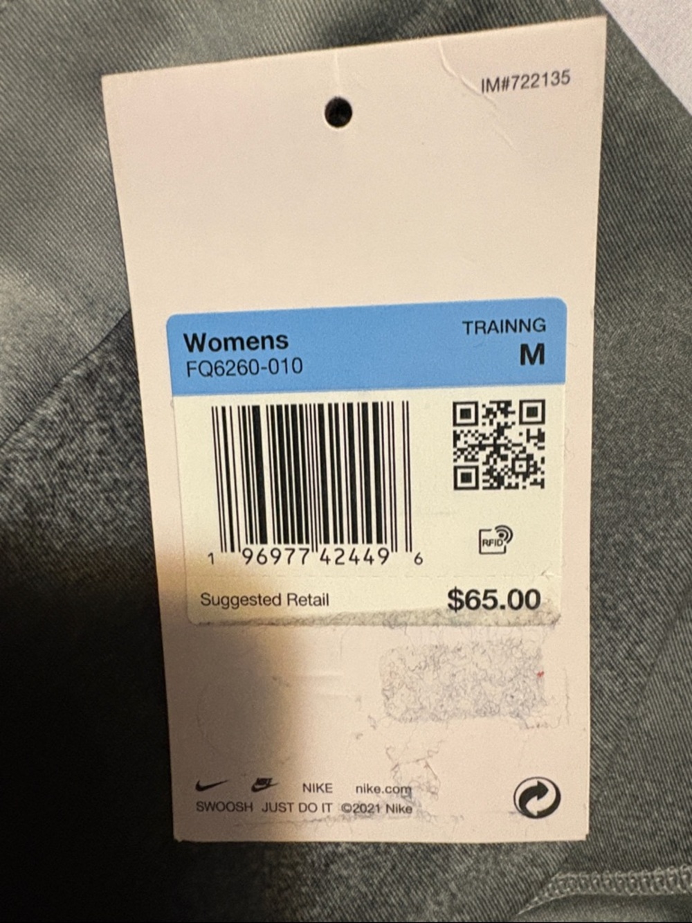 NWT Nike Gray Tie-Dye Leggings - Picture 3 of 6